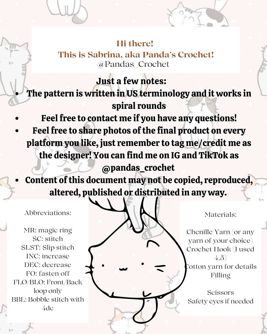 Free Crochet Pattern: Adorable Mini Cats
