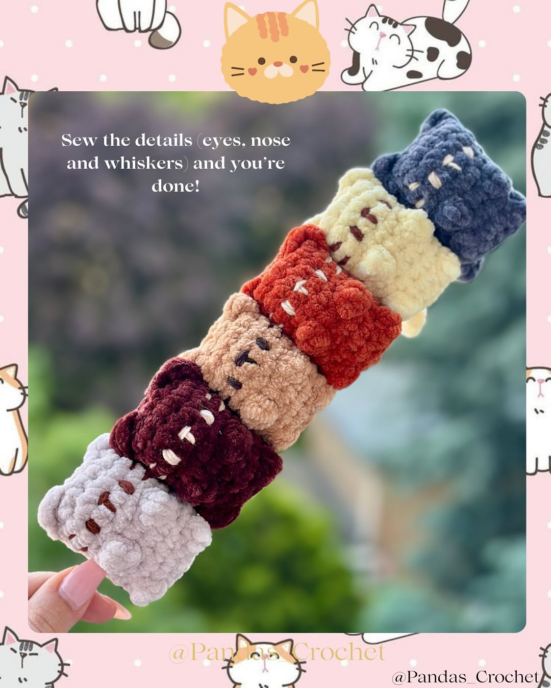 Free Crochet Pattern: Adorable Mini Cats