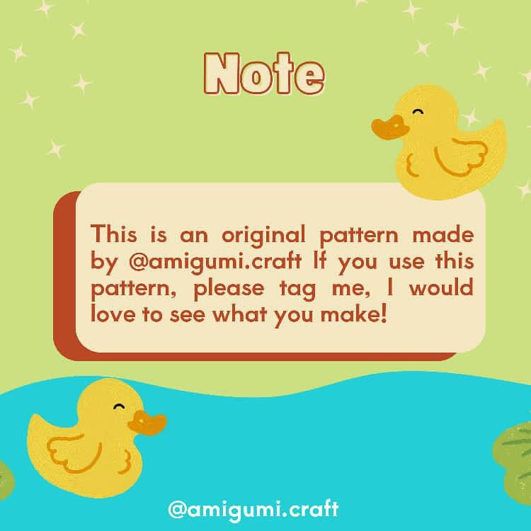 Free Crochet Pattern: Adorable Mini Duck