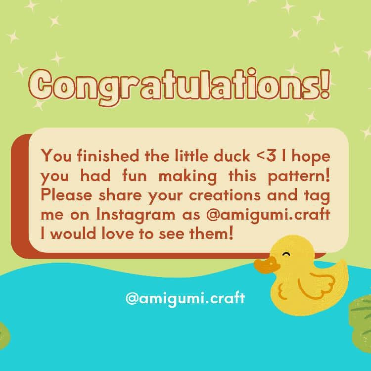 Free Crochet Pattern: Adorable Mini Duck