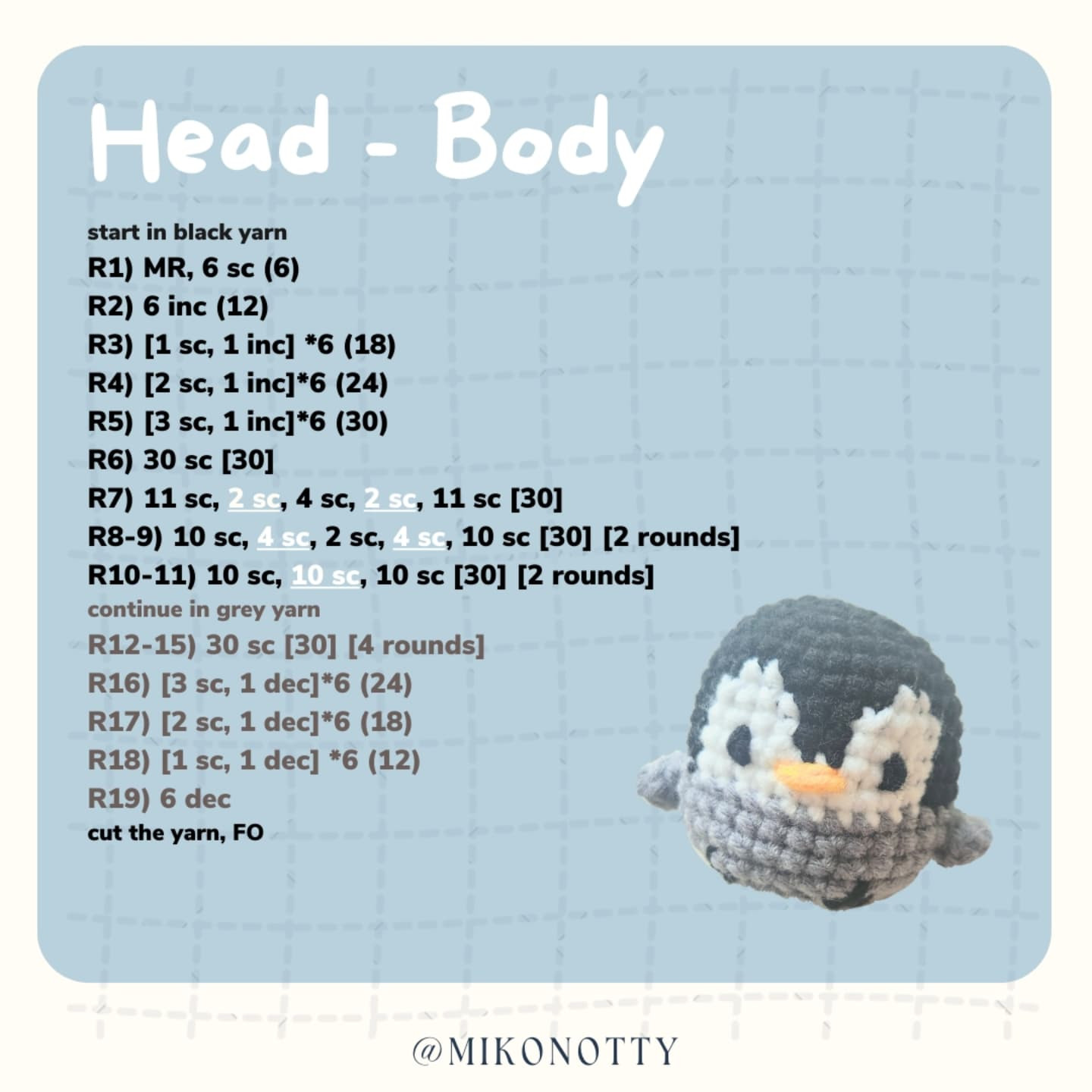 Free Crochet Pattern: Adorable Mini Penguin Amigurumi