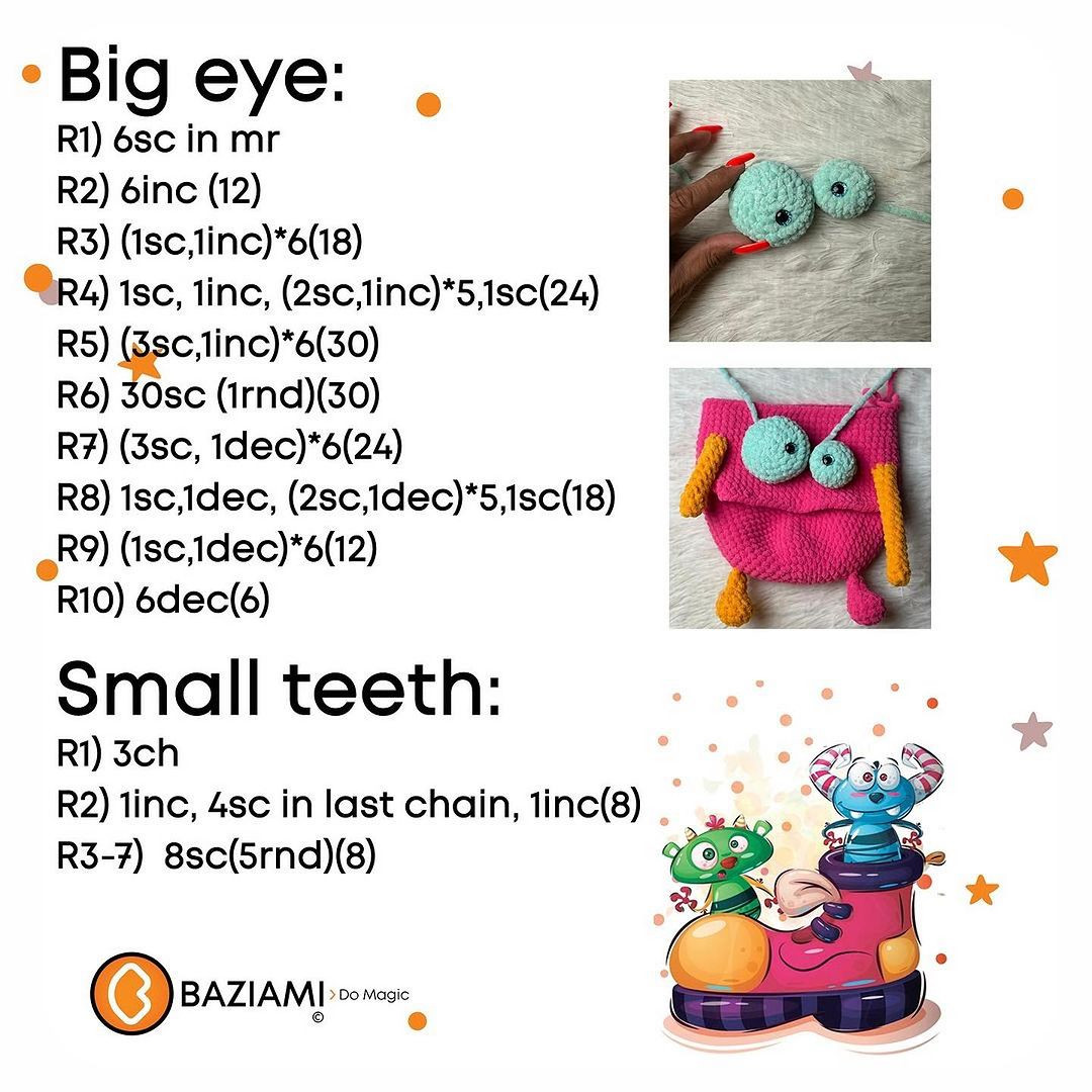 Free Crochet Pattern: Adorable Monster Backpack for Kids