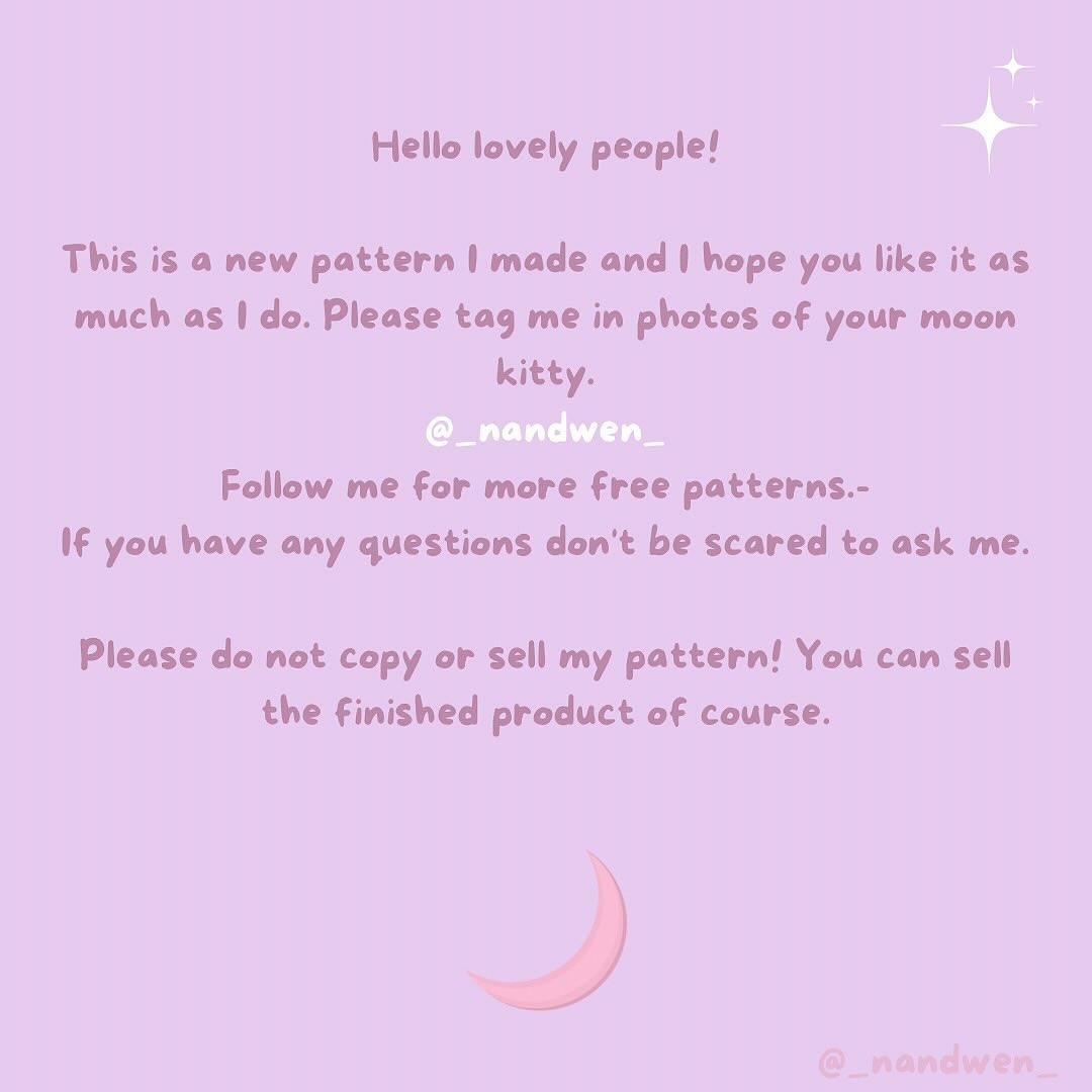Free Crochet Pattern: Adorable Moon Kitty Amigurumi