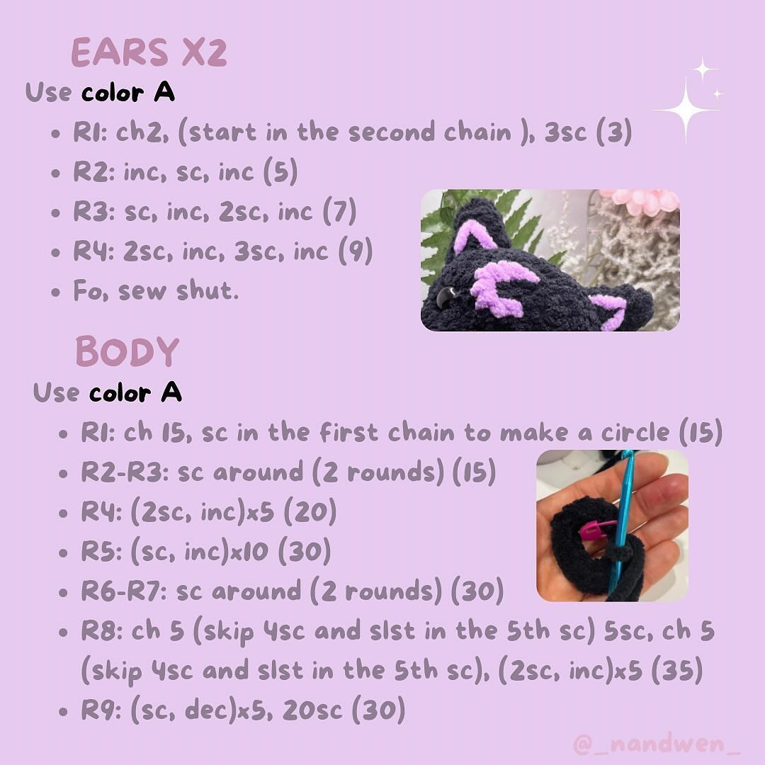 Free Crochet Pattern: Adorable Moon Kitty Amigurumi