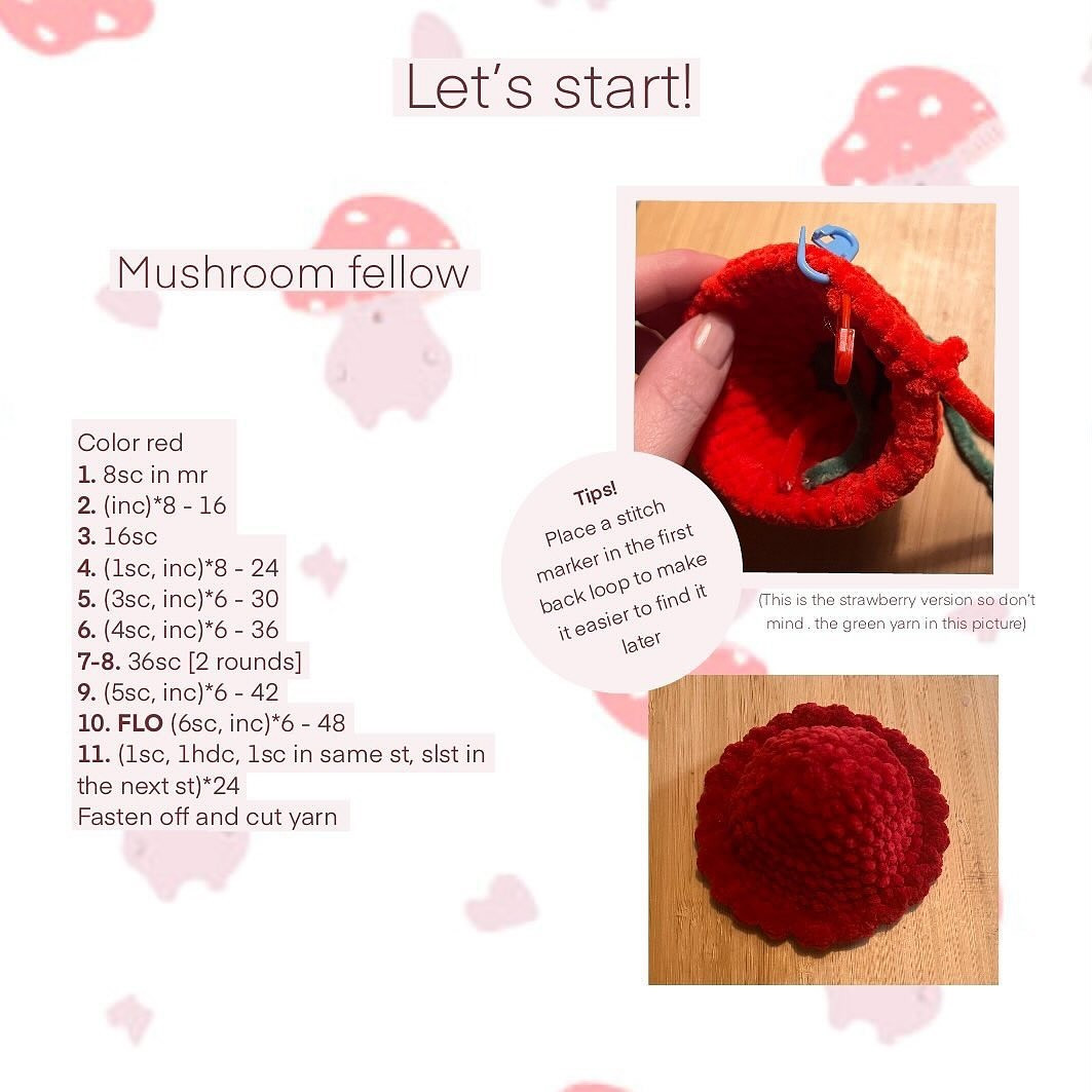 Free Crochet Pattern: Adorable Mushroom Amigurumi