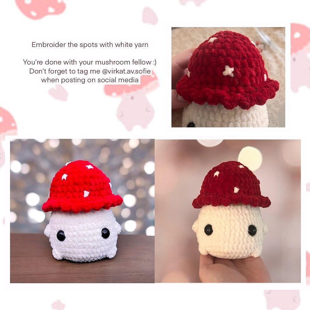 Free Crochet Pattern: Adorable Mushroom Amigurumi