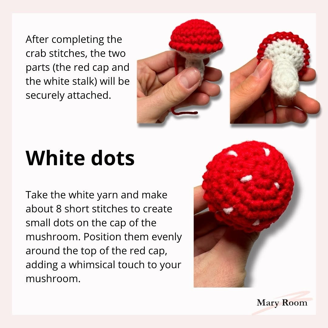 Free Crochet Pattern: Adorable Mushroom Amigurumi pattern