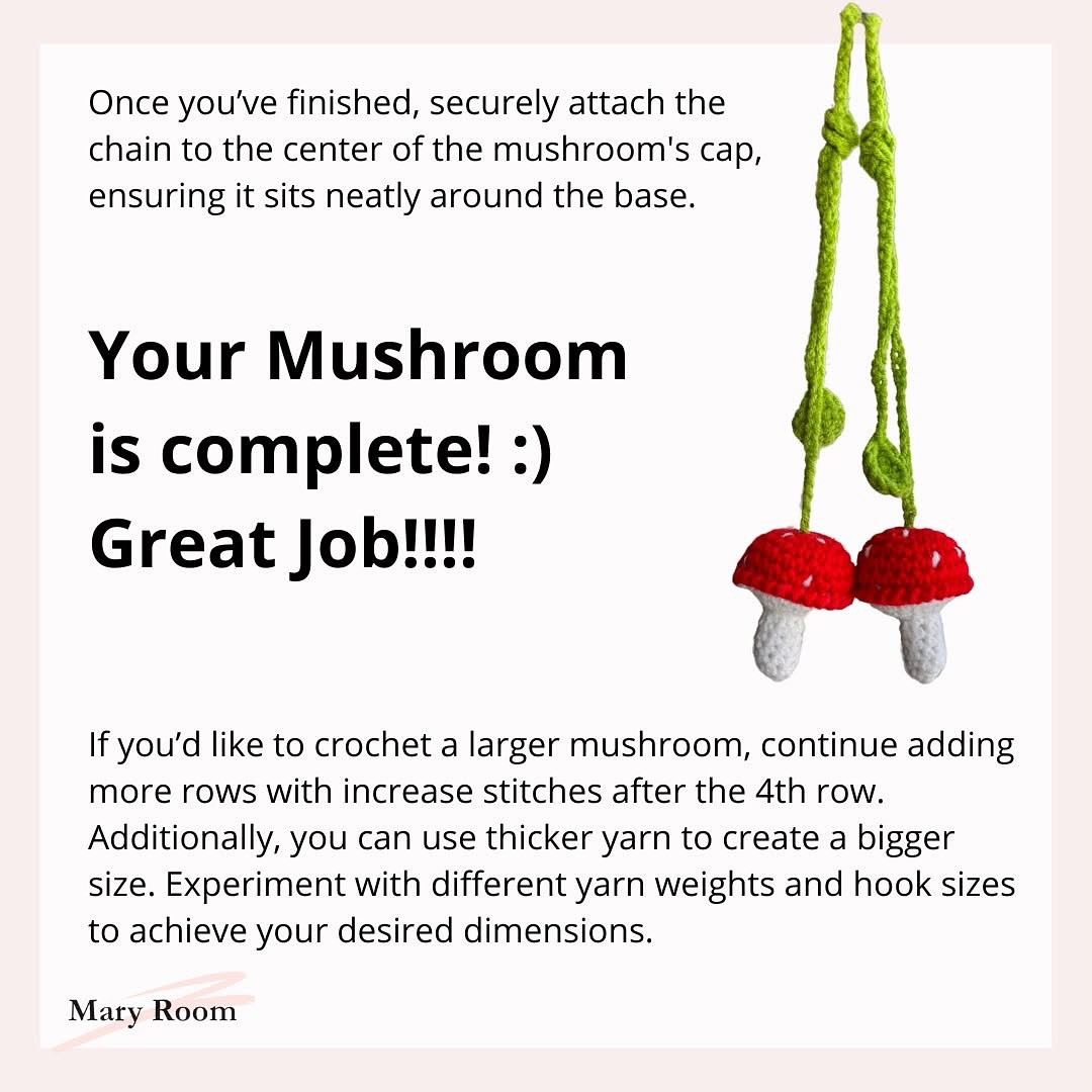 Free Crochet Pattern: Adorable Mushroom Amigurumi pattern
