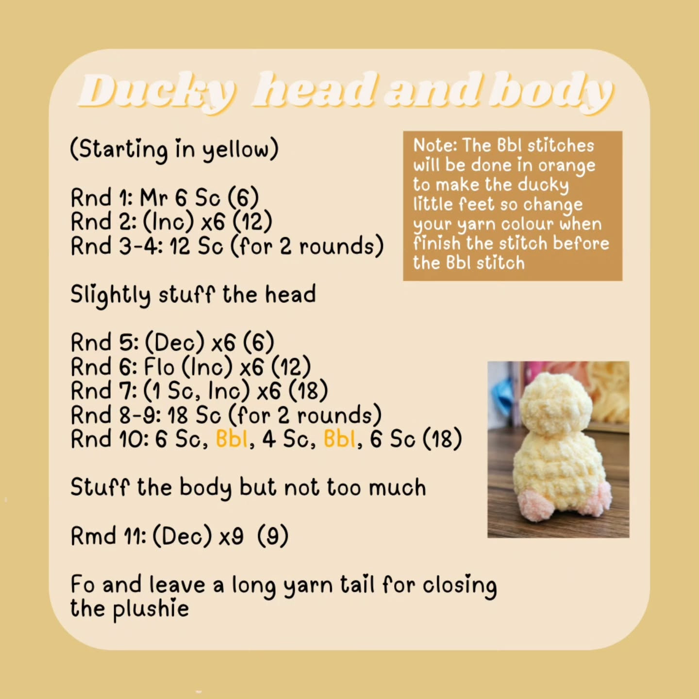 Free Crochet Pattern: Adorable Mushroom Chick Amigurumi