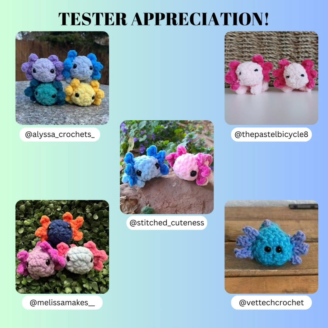 Free Crochet Pattern: Adorable No-Sew Pocket Axolotl
