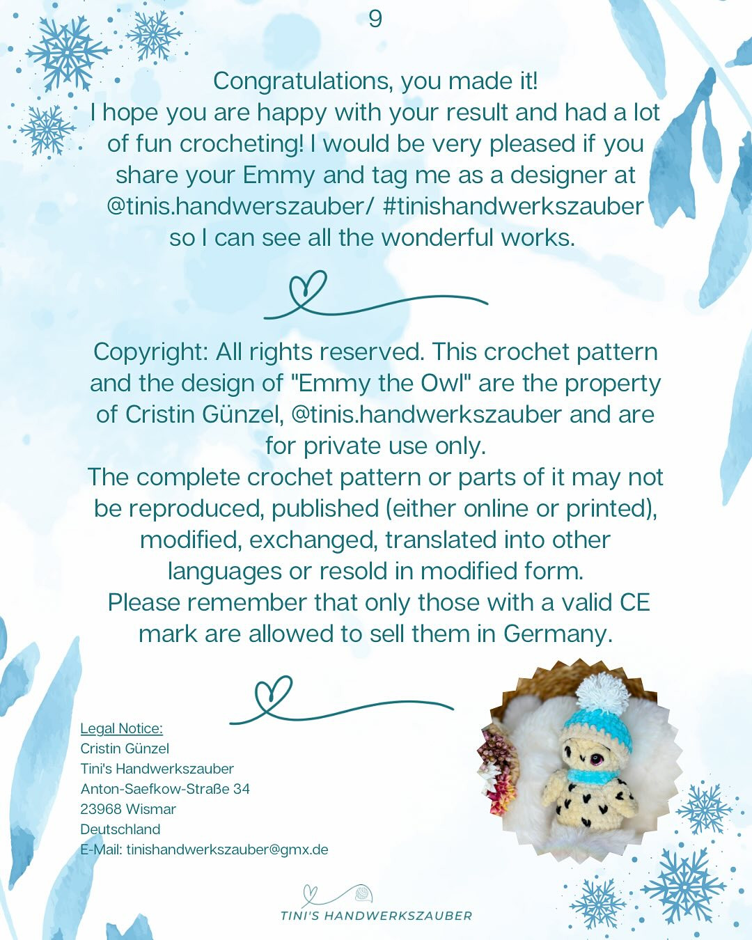 Free Crochet Pattern: Adorable Owl Emmy Amigurumi