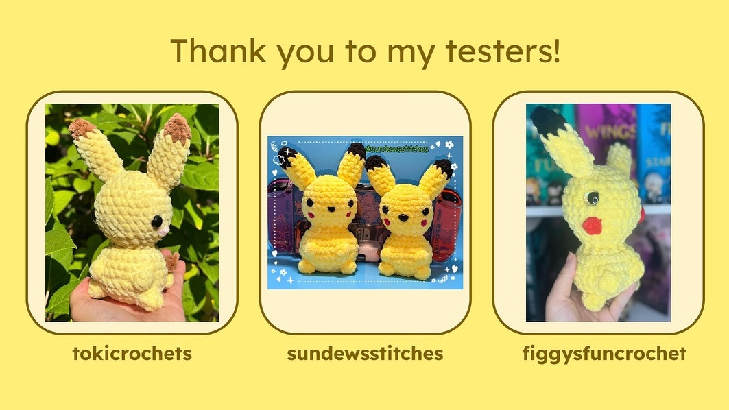 Free Crochet Pattern: Adorable Pika Pikachu