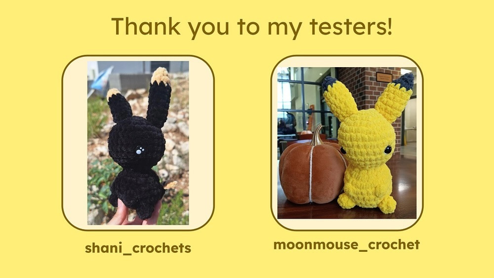 Free Crochet Pattern: Adorable Pika Pikachu
