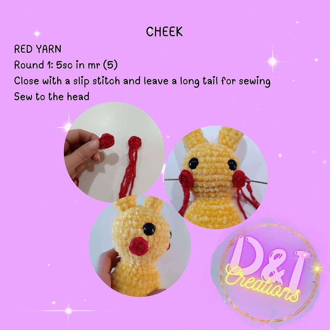 Free Crochet Pattern: Adorable Pikachu Amigurumi