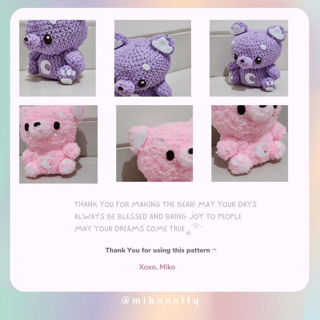 Free Crochet Pattern: Adorable Pink Teddy Bear
