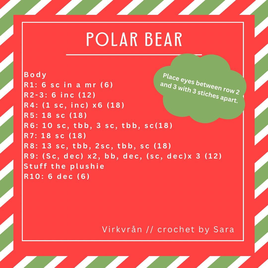 Free Crochet Pattern: Adorable Polar Bear