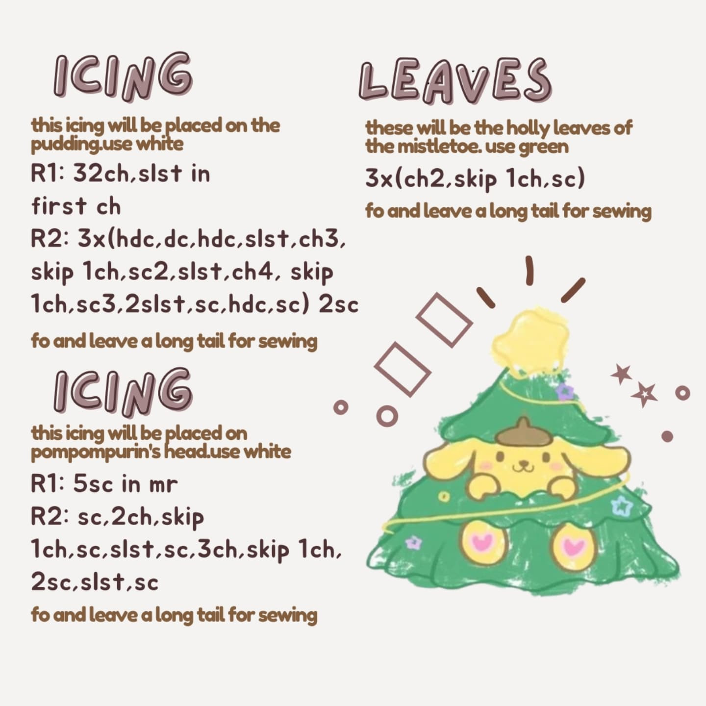 Free Crochet Pattern: Adorable Pompompurin Pudding