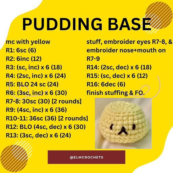 Free Crochet Pattern: Adorable Pudding Dog Amigurumi