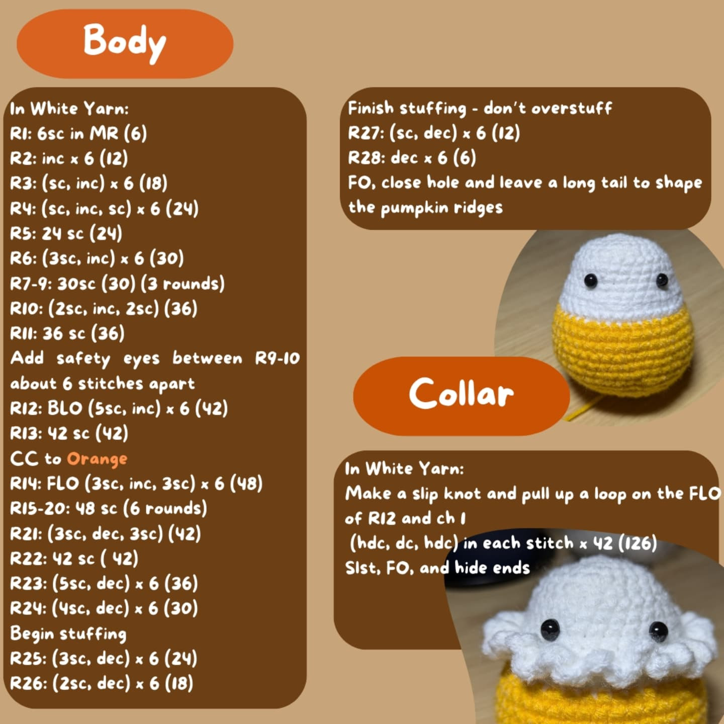 Free Crochet Pattern: Adorable Pumpkin Bunny