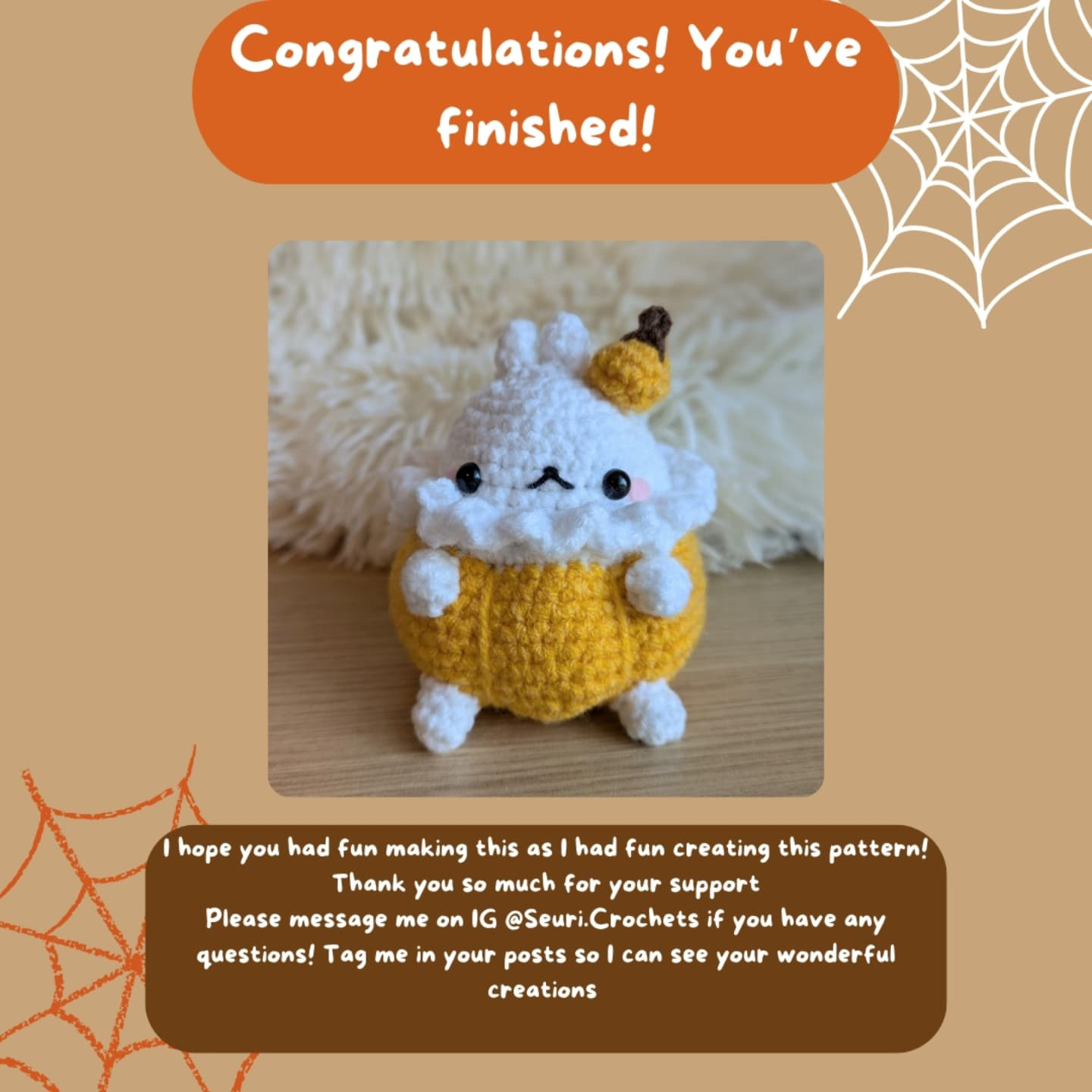 Free Crochet Pattern: Adorable Pumpkin Bunny