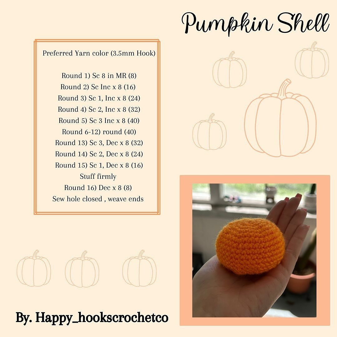 Free Crochet Pattern: Adorable Pumpkin Turtle Amigurumi