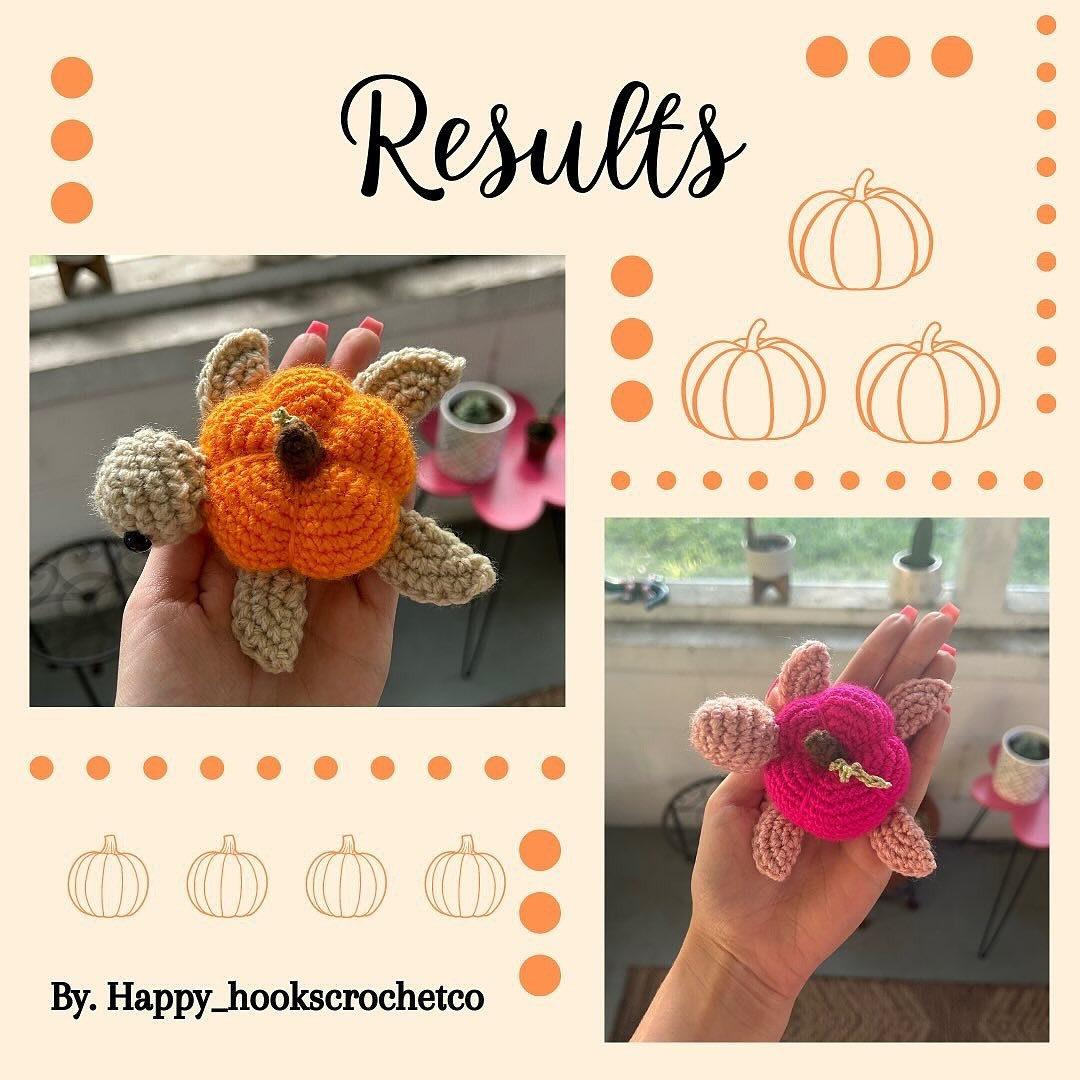 Free Crochet Pattern: Adorable Pumpkin Turtle Amigurumi