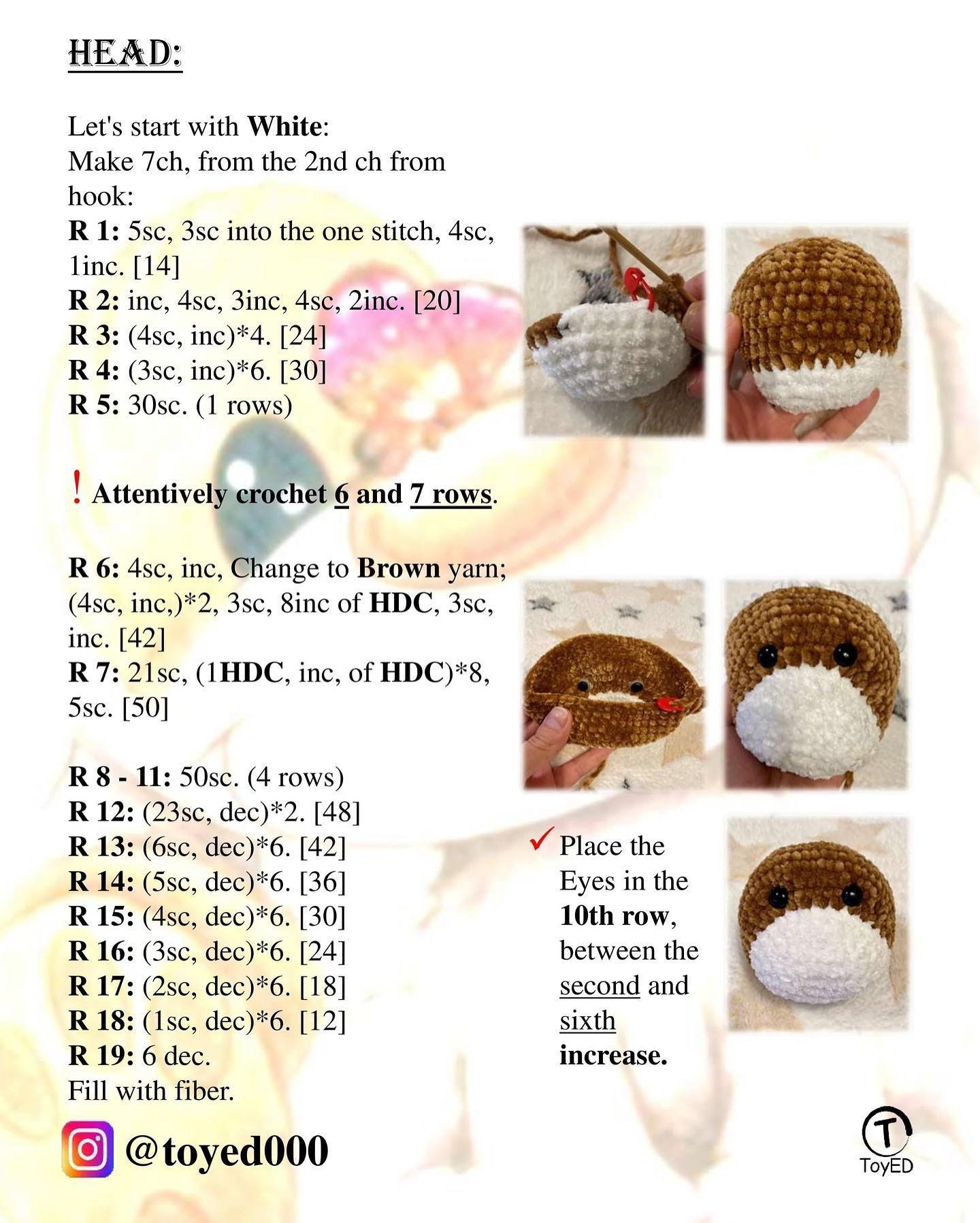 Free Crochet Pattern: Adorable Puppy Amigurumi 🐶 Free Crochet Pattern 🐶