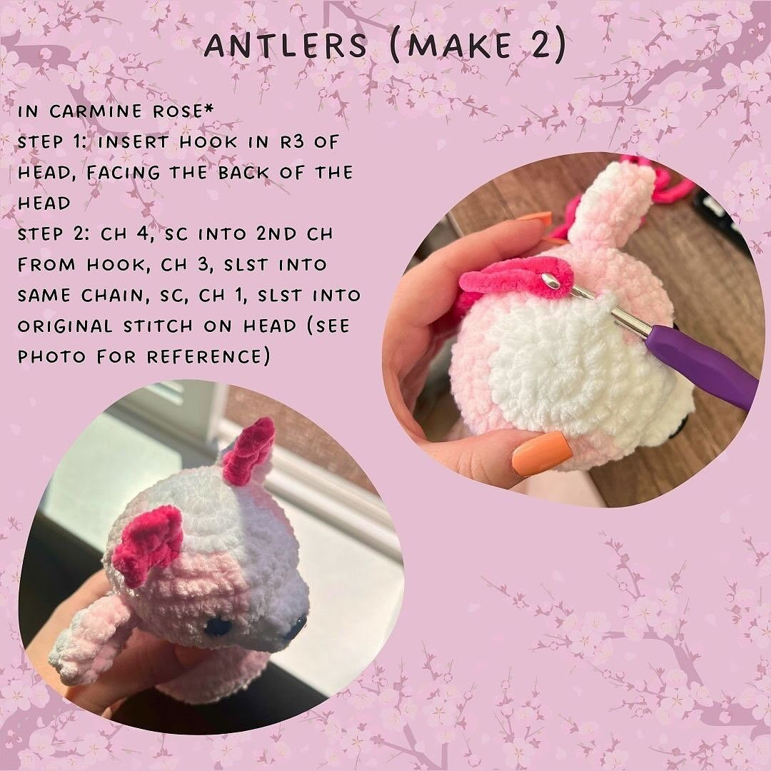 Free Crochet Pattern: Adorable Sakura Deer Amigurumi