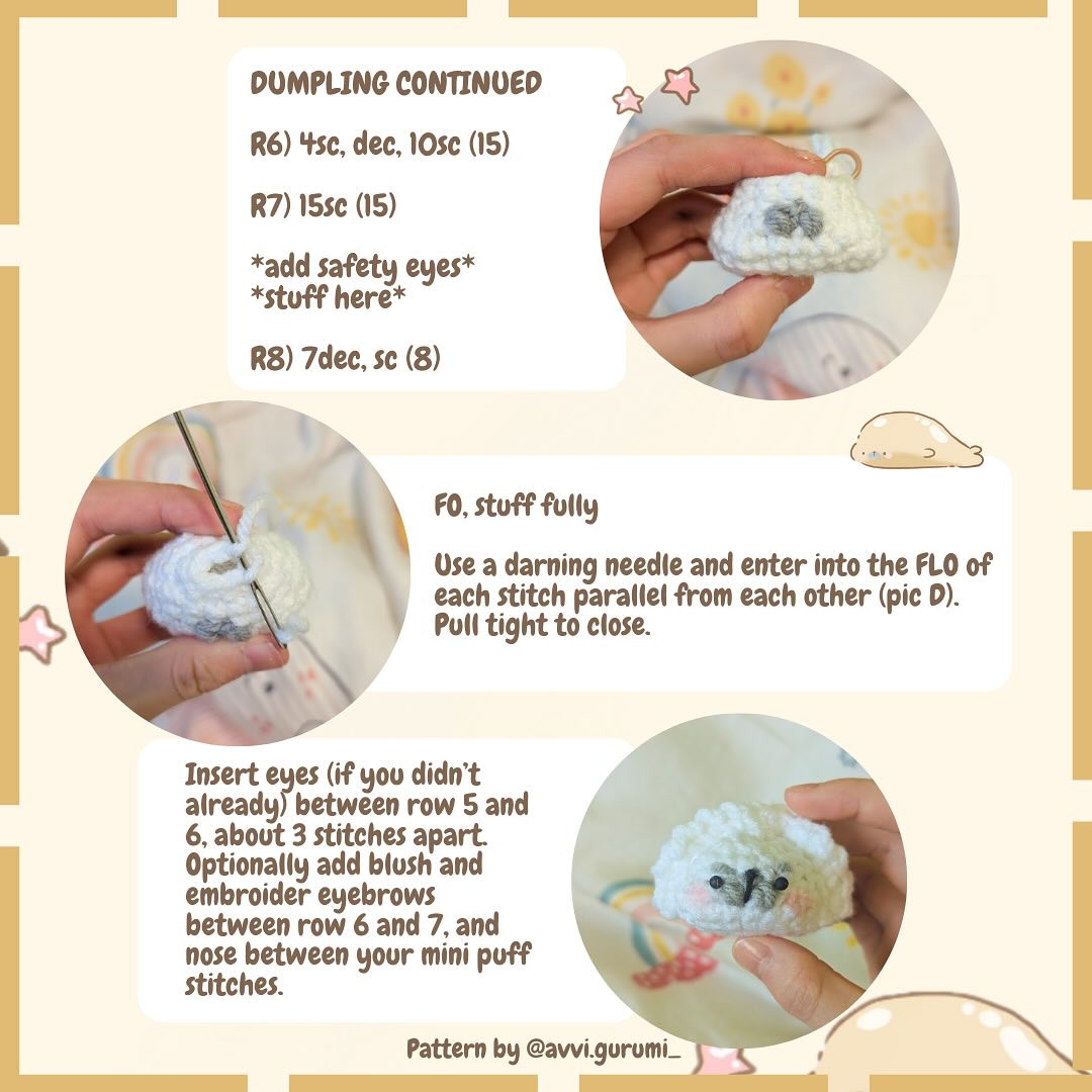 Free Crochet Pattern: Adorable Sheep Baozis