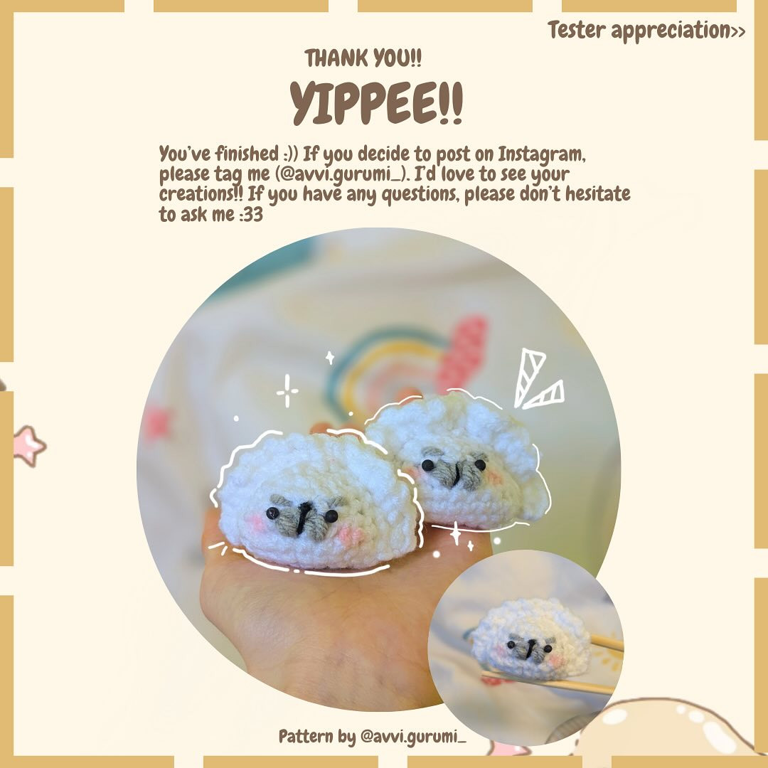 Free Crochet Pattern: Adorable Sheep Baozis