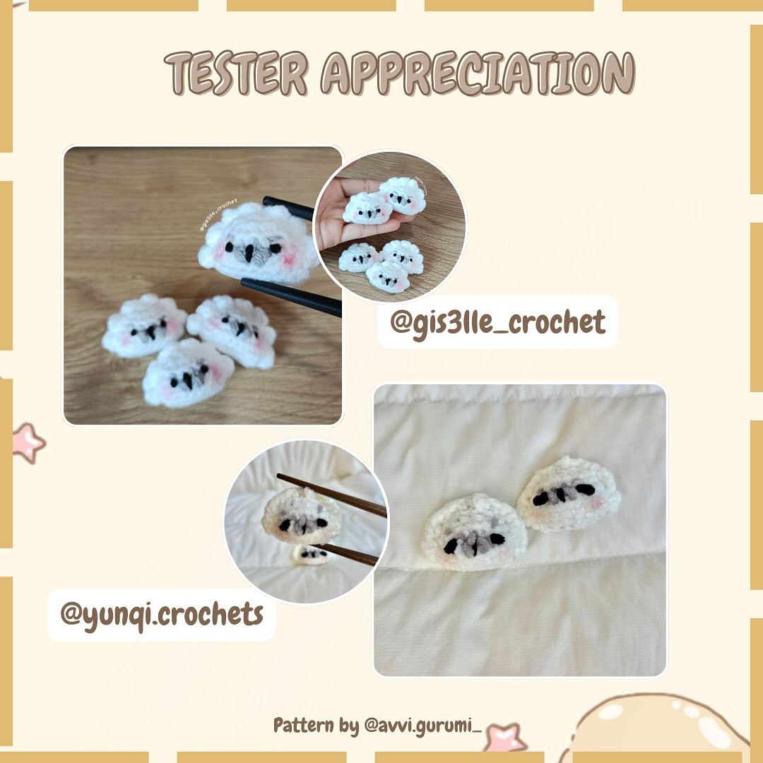 Free Crochet Pattern: Adorable Sheep Baozis