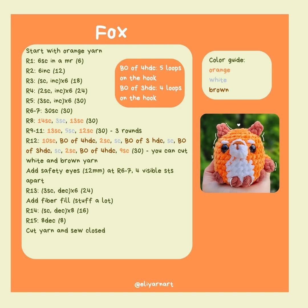 Free Crochet Pattern: Adorable Shiba Inu & Fox Amigurumi