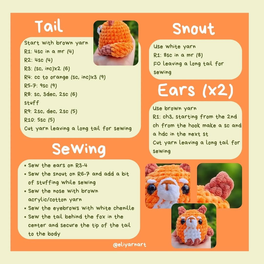Free Crochet Pattern: Adorable Shiba Inu & Fox Amigurumi