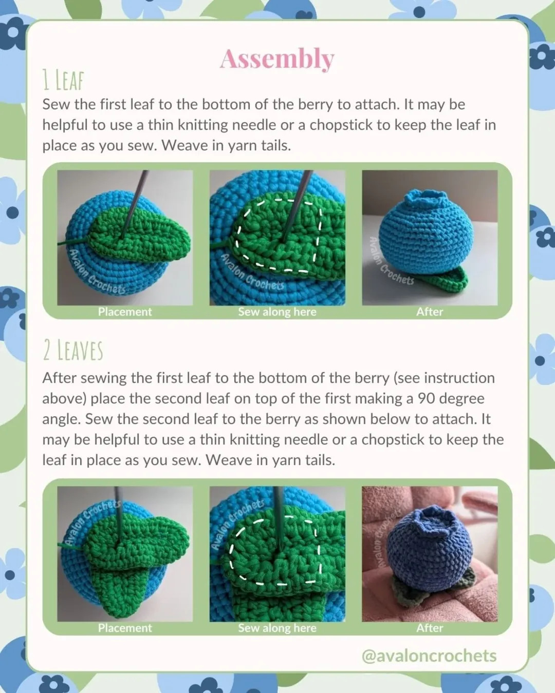 Free Crochet Pattern: Adorable Small Blueberry Pillow