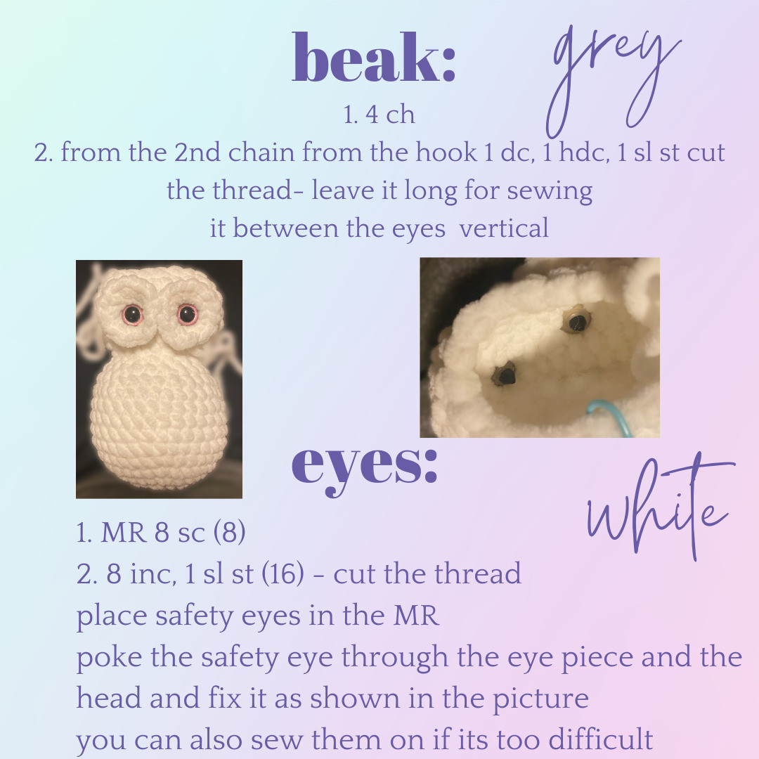 Free Crochet Pattern: Adorable Snow Owl