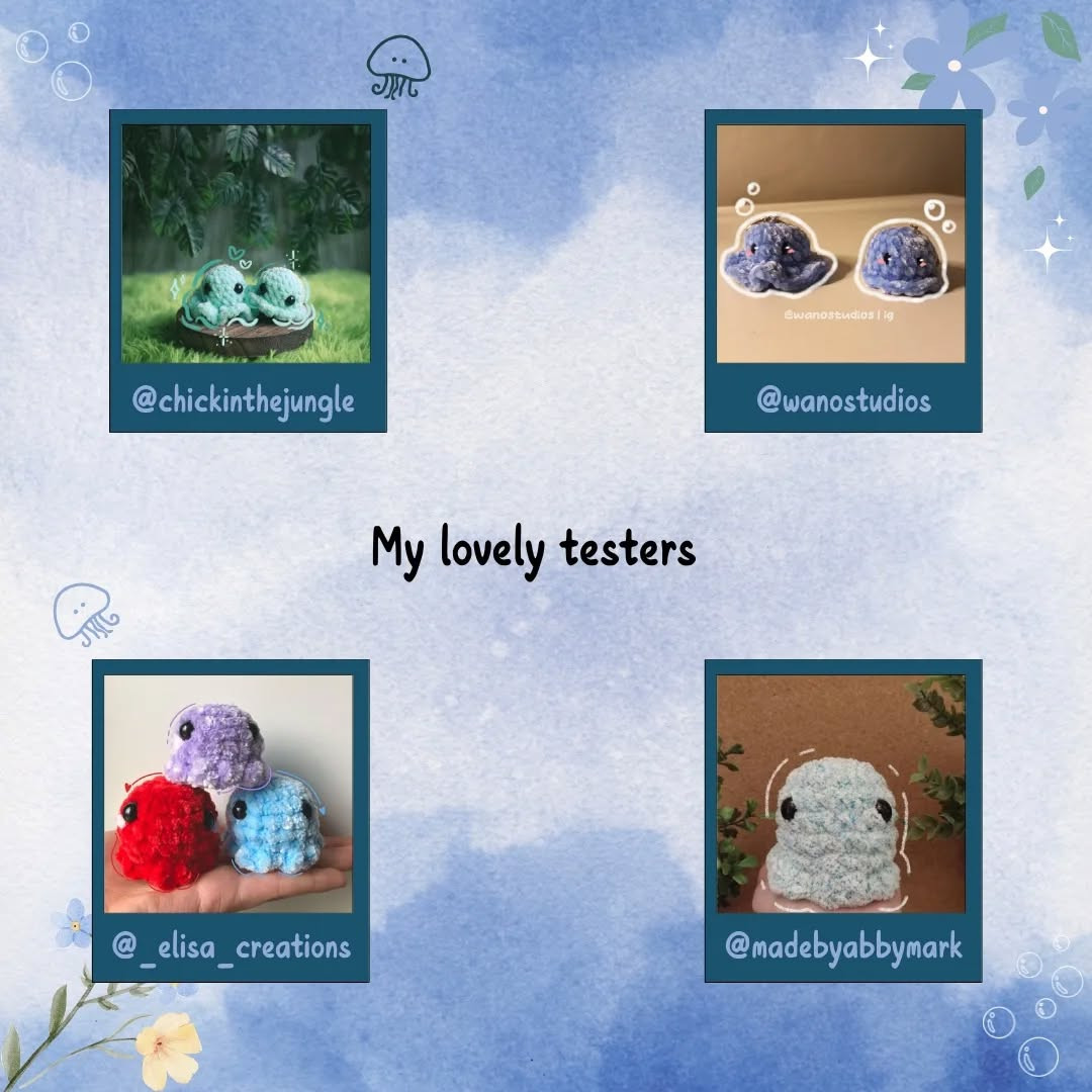Free Crochet Pattern: Adorable Stacked Ice Cream Octopuses