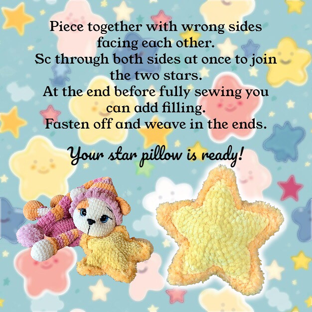 Free Crochet Pattern: Adorable Star Pillow Cat