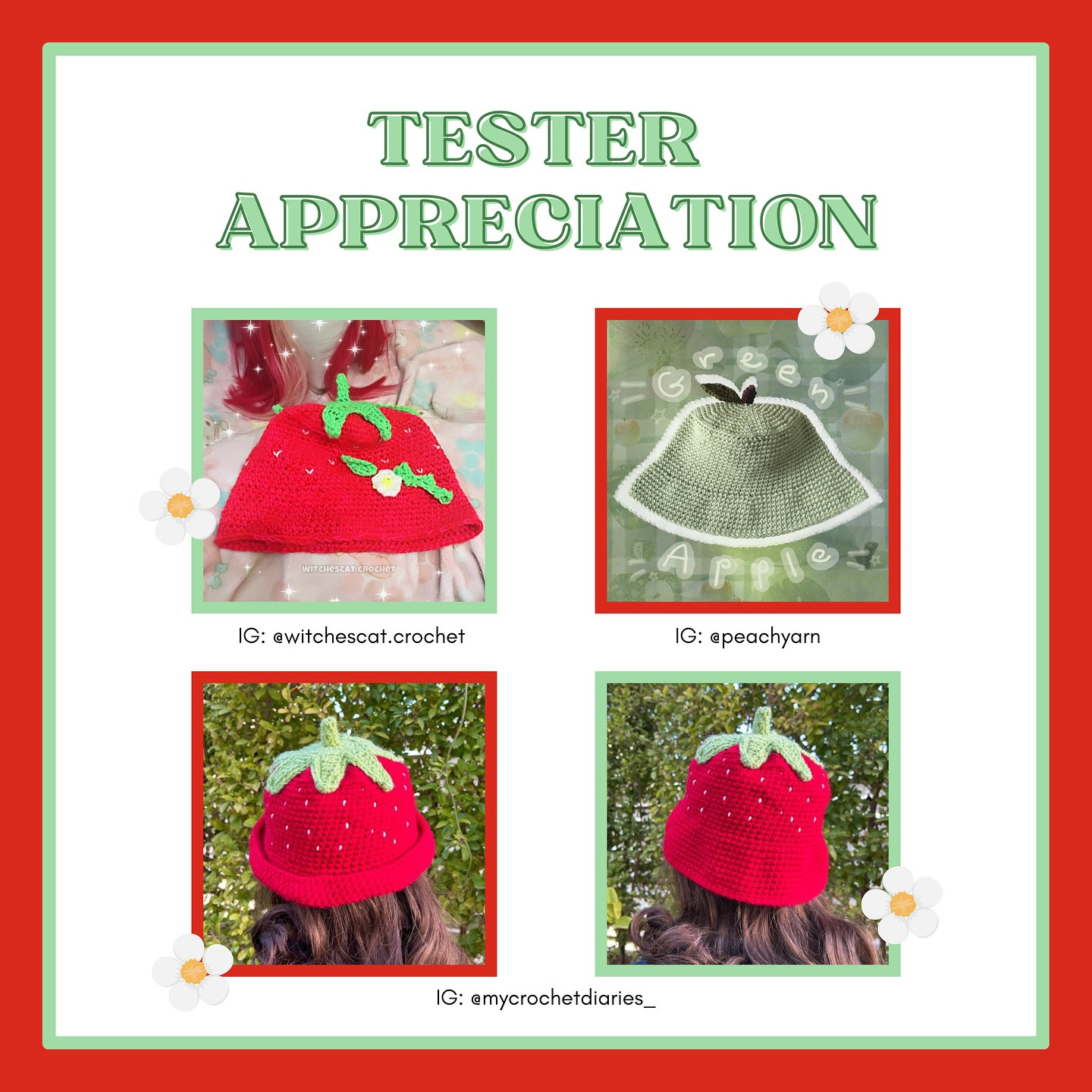 Free Crochet Pattern: Adorable Strawberry Bucket Hat