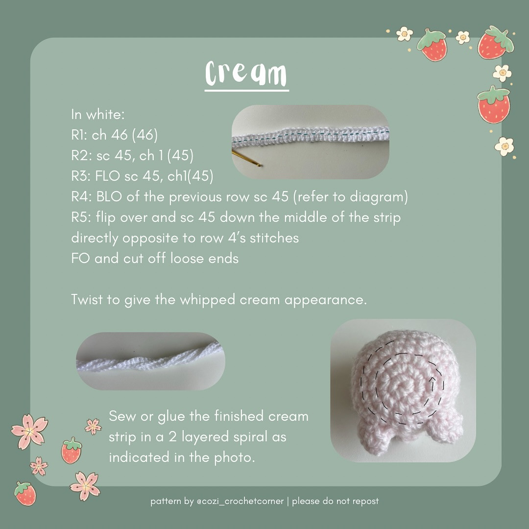 Free Crochet Pattern: Adorable Strawberry Crème Pig