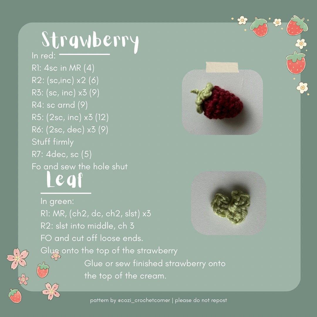 Free Crochet Pattern: Adorable Strawberry Crème Pig