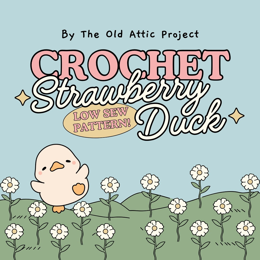 Free Crochet Pattern: Adorable Strawberry Duck!