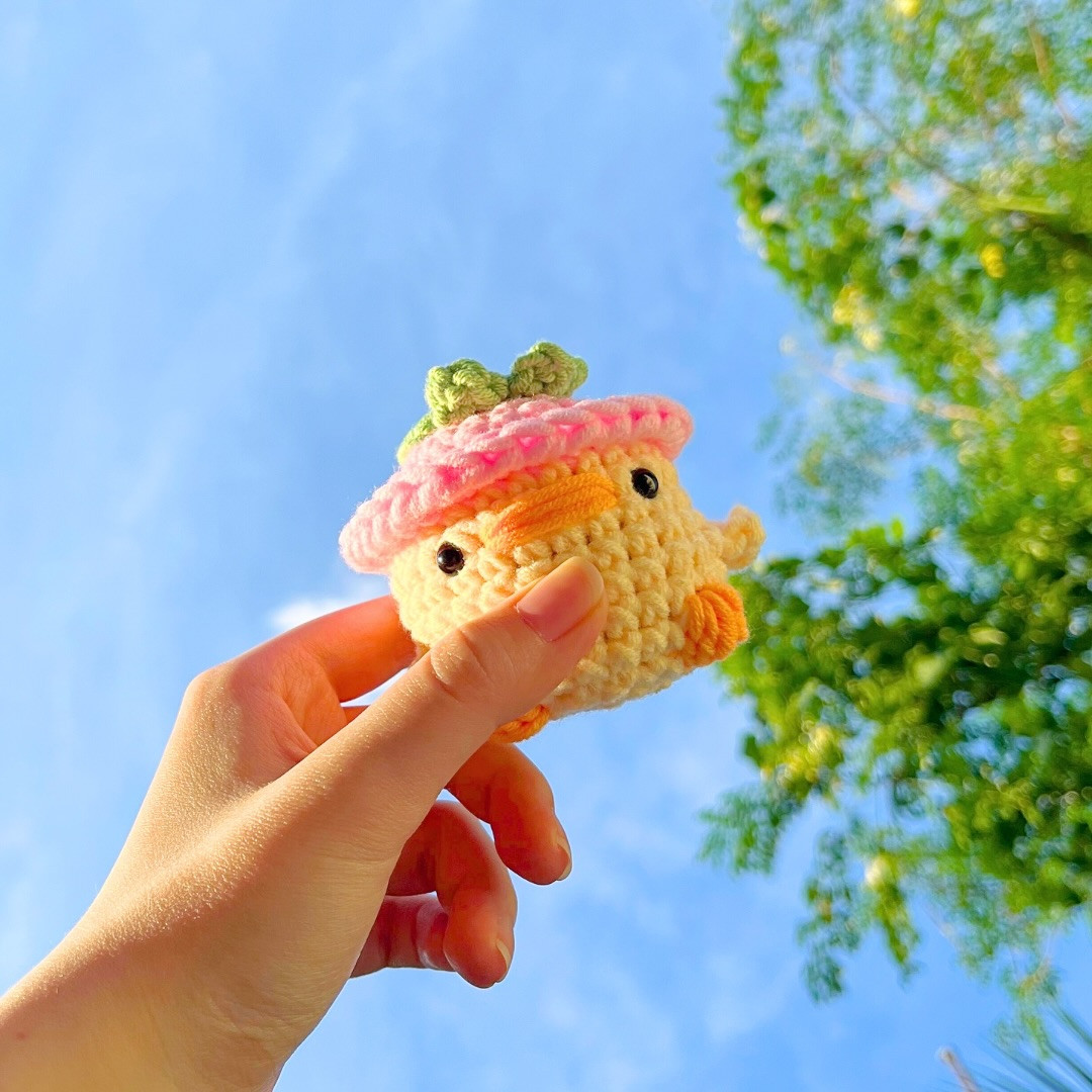 Free Crochet Pattern: Adorable Strawberry Duck!