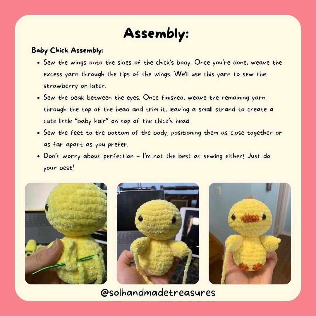 Free Crochet Pattern: Adorable Strawberry Ducklings