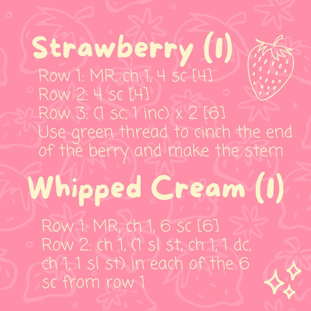 Free Crochet Pattern: Adorable Strawberry Swiss Rolls