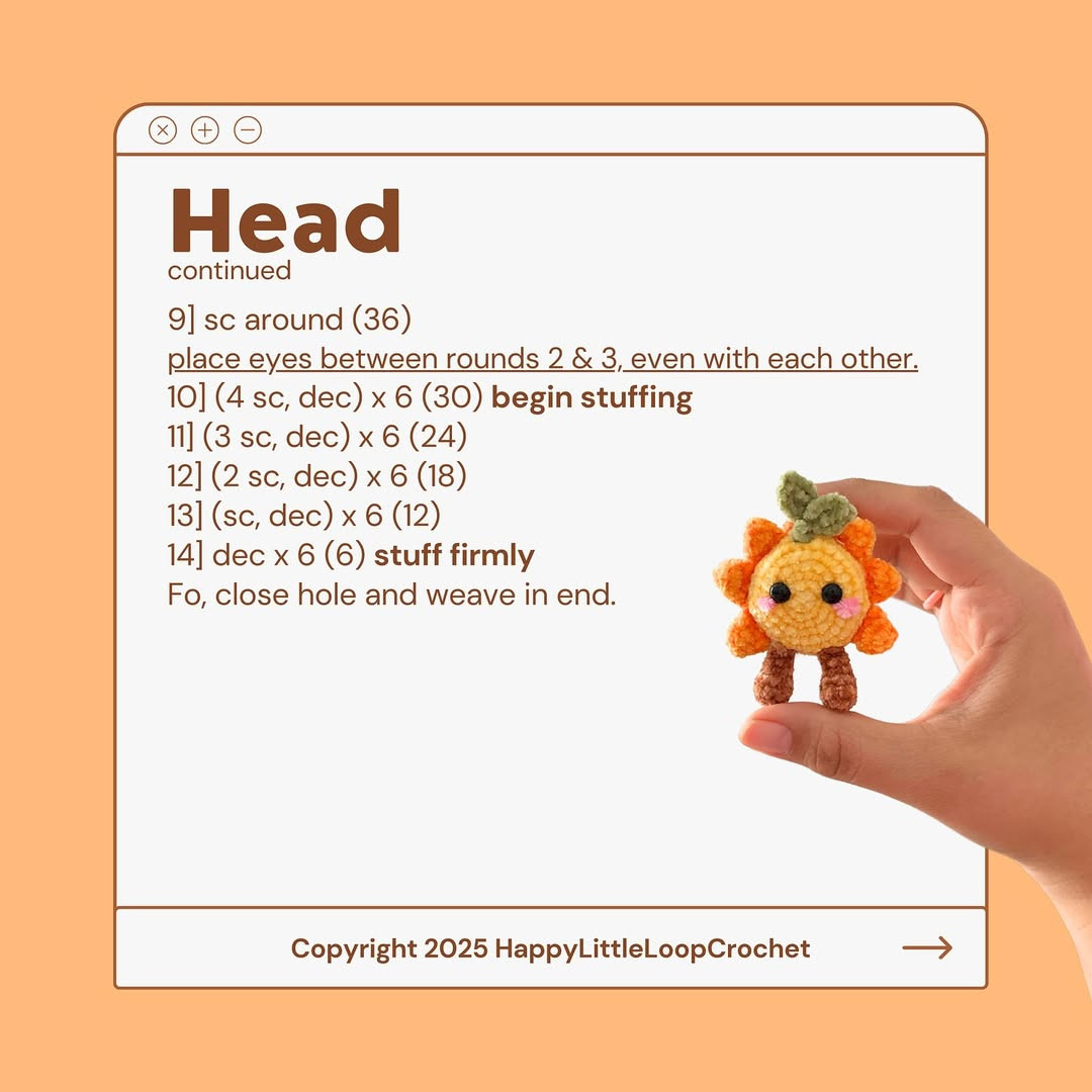 Free Crochet Pattern: Adorable Sun Sprout Amigurumi