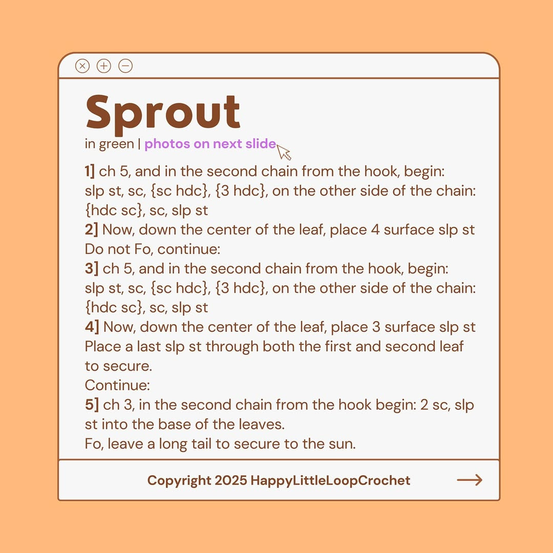 Free Crochet Pattern: Adorable Sun Sprout Amigurumi