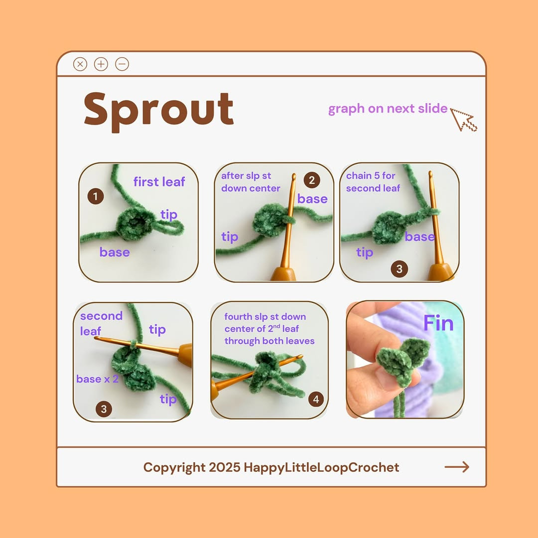 Free Crochet Pattern: Adorable Sun Sprout Amigurumi