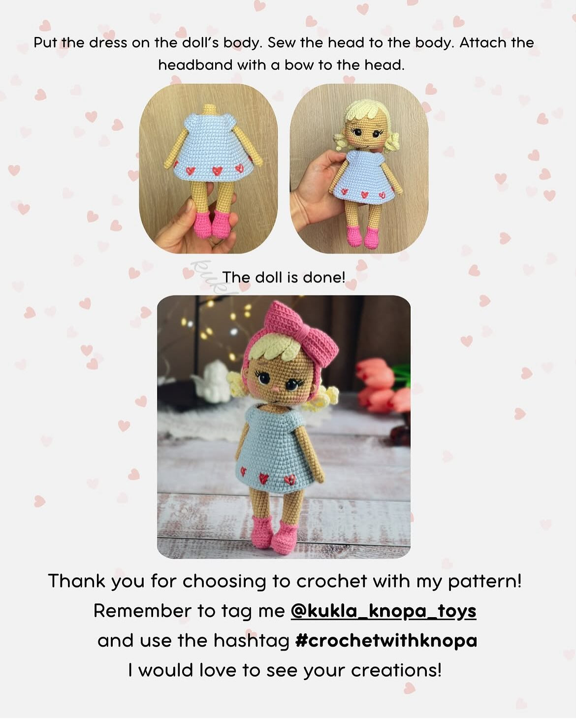 Free Crochet Pattern: Adorable Tina Doll