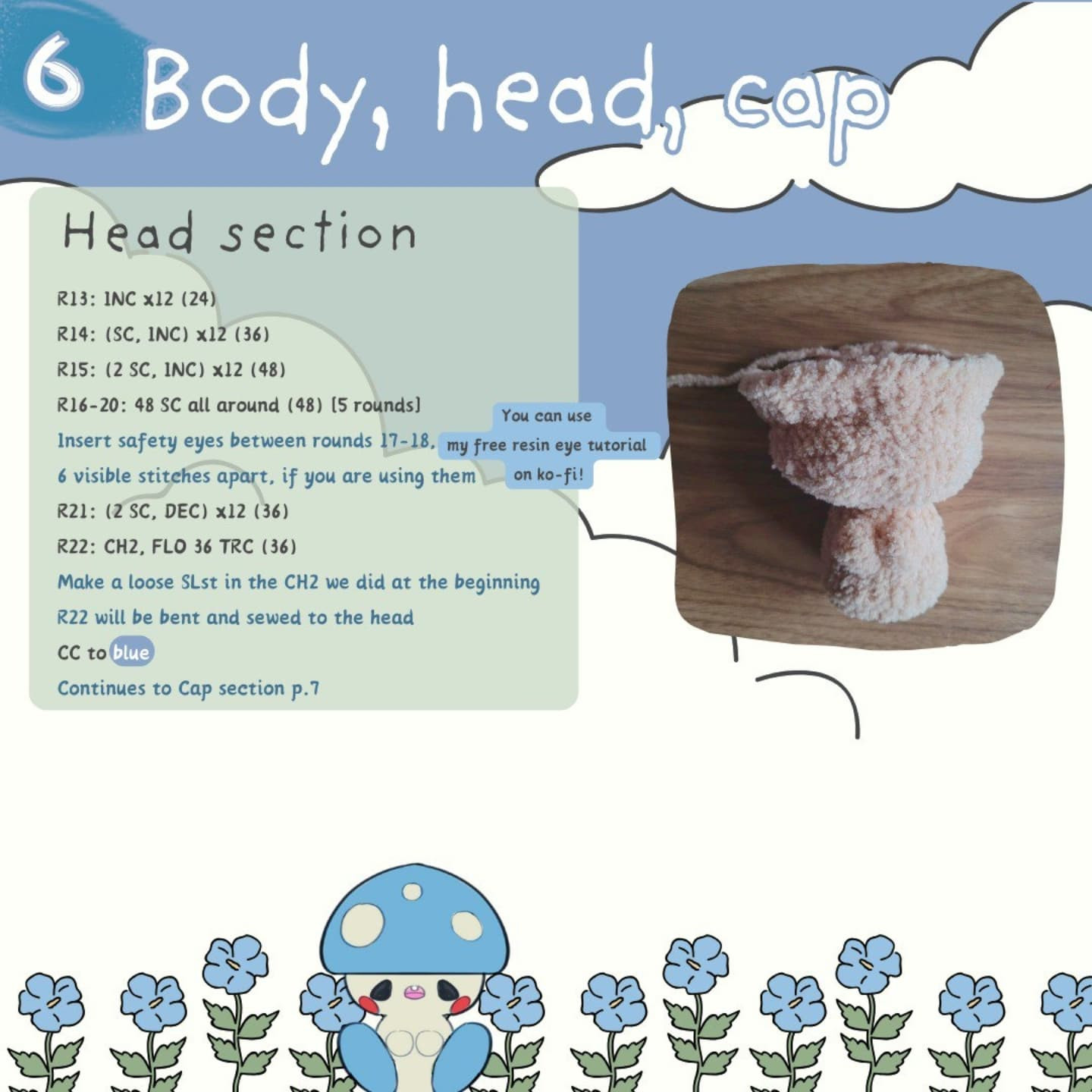 Free Crochet Pattern: Adorable Toadstool Amigurumi