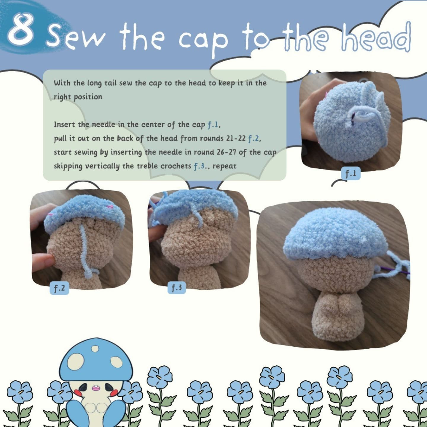 Free Crochet Pattern: Adorable Toadstool Amigurumi